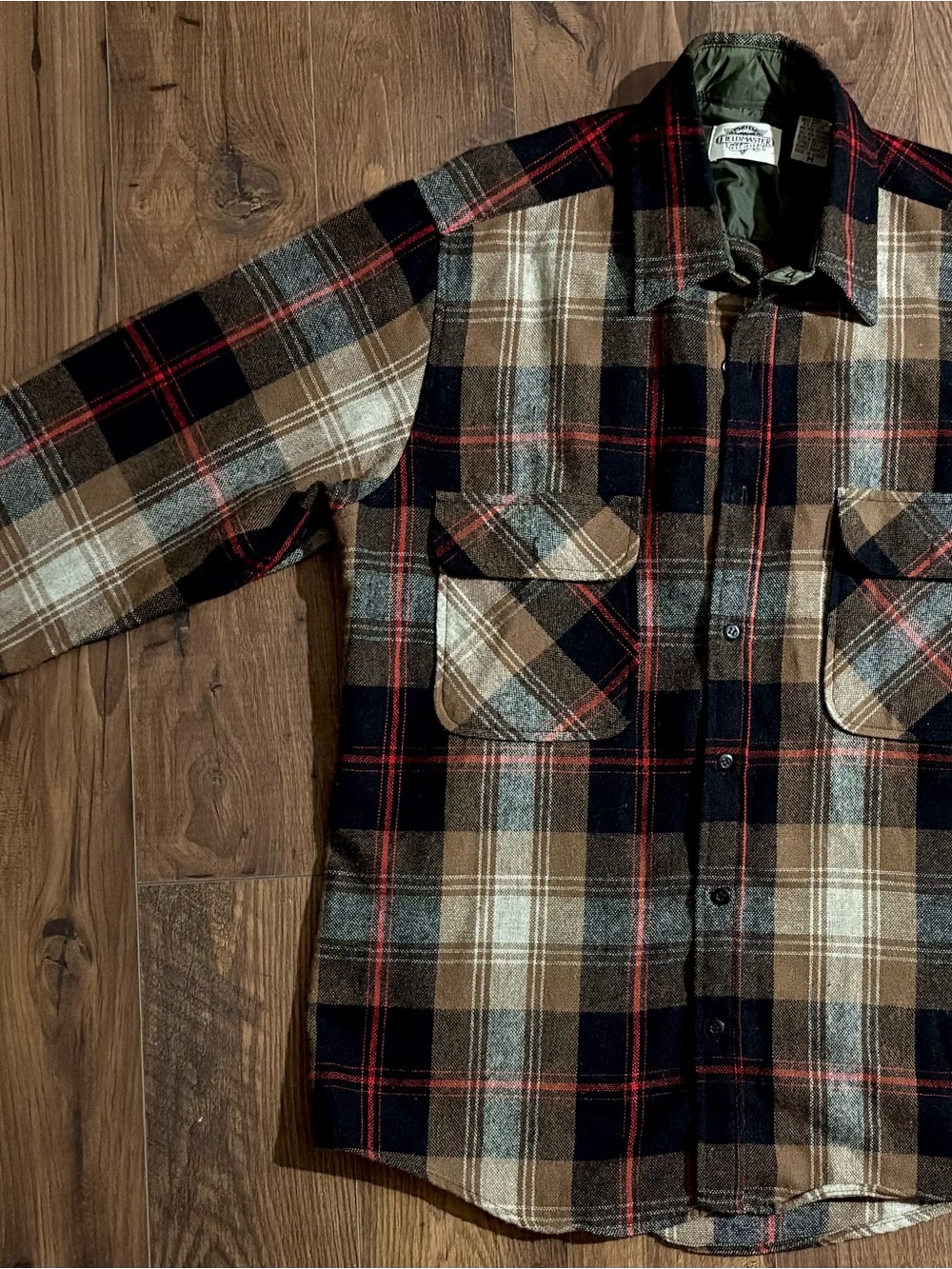 Unbranded Brown Plaid Casual Button-Down Shirt